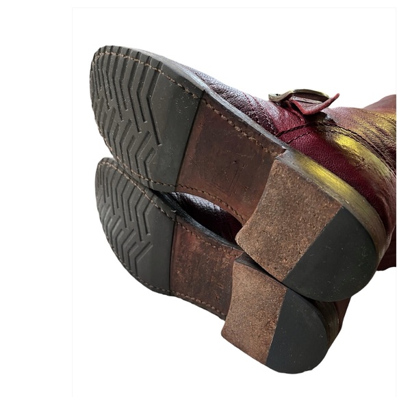 Frye Veronica Slouch Tall Boots in Oxblood Red, size 7.5 - Picture 11 of 13